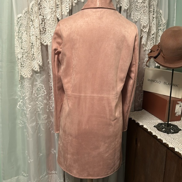 Roz & Ali Champagne Faux Suede Jacket NWT - Picture 3 of 8